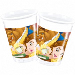 Beauty and the Beast plastic party cups