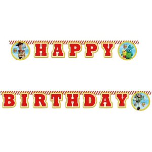 Toy Story 4 party letter banner 