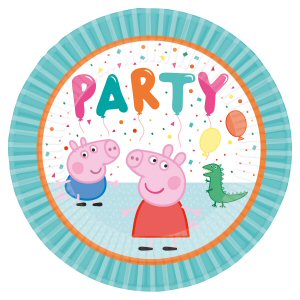 Peppa Pig Paper Party 23cm plates