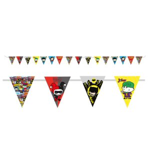 Justice League Party Pennant Banner