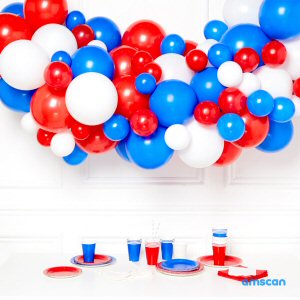 Red White and Blue DIY Balloon Garland Kit