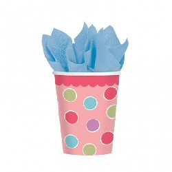 Sweet Little Cupcake Girl Paper Cups 266ml