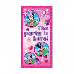 Minnie Mouse Party Here Door Sign