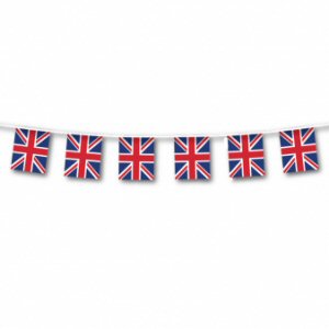 Great Britain Union Jack Large Flag Plastic Bunting 40m