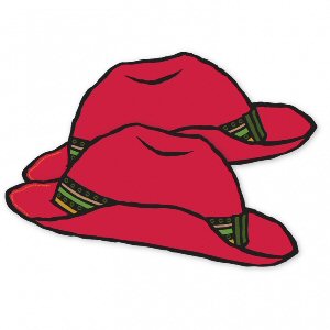 Paddington Bear Paper Red Hats 