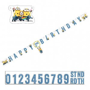 Minions Add an Age Letter Banner