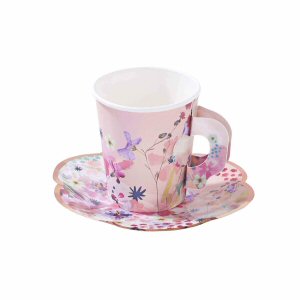 Blossom GirlsPaper Cup and Saucer Set