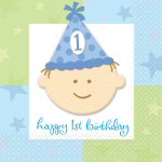 1st Birthday Boy Napkin
