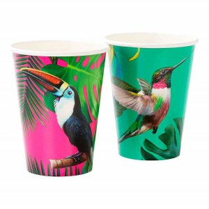 Tropical Fiesta Bright Large Paper Cups