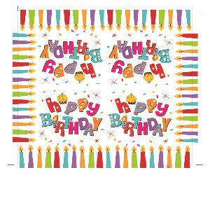 Happy Birthday Candles Party Napkins