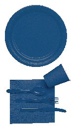 Blue Plain Colour Tableware