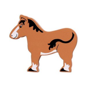 Wooden brown horse