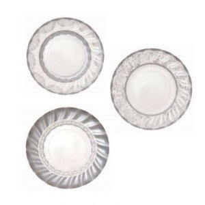 Silver Talking Tables Porcelain Paper Plates Small