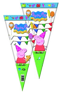 Peppa Pig cone party bags