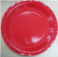 Red party plates 23cm