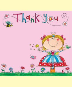 Fairy Toadstall Thank you Cards