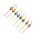 Party wheels party straws