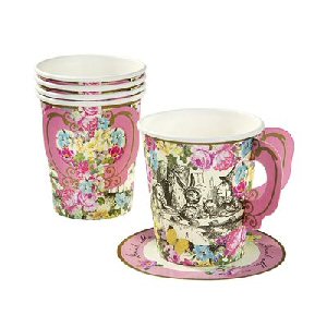 Truly Alice Whimsical Cup and Saucers