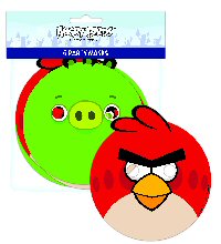 Angry birds party masks assorted packet of red and green masks
