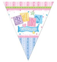 Baby shower party bunting