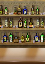 Room Setters Bar with bottles 673011