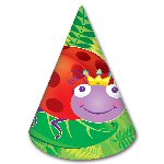 happy bug party  shaped hats