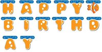 Clownfish Party supplies party banner