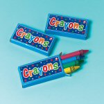 6 Wax Crayons 