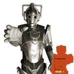 Doctor Who Cyberman party invites