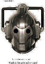 Doctor Who party cyberman mask