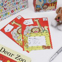 Dear Zoo Paper Party invites 10 pack
