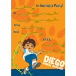Diego party invites