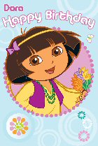 Dora birthday card