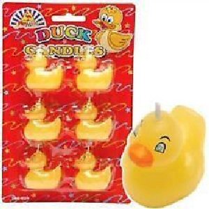 Cute yellow duck candles