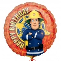 Fireman Sam foil Balloon hbd