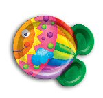 Fish party shaped plates
