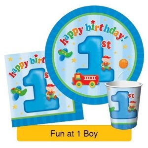 Fun at one boy 1st party loot bags
