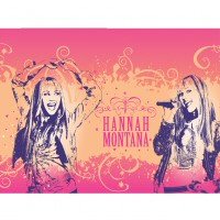 HANNAH MONTANA Party tablecover pink