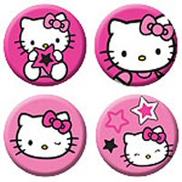 Hello Kitty pin badges