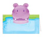 Hippo party place cards