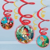 Jake and the Neverlands Pirates swirl decorations,