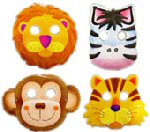 Jungle safari party masks