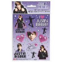 Justin Bieber party stickers