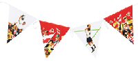 Ladybird football party supplies bunting