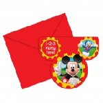 Mickey Mouse clubhouse party,shaped invites am