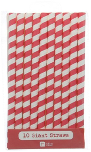 Giant Straws Red and White