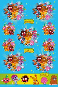 Moshi Monster's party supplies tablecover
