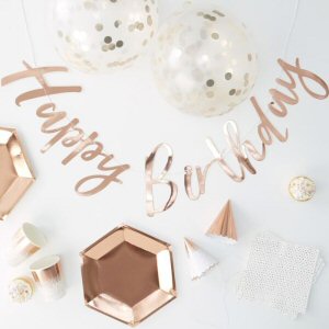 Rose Gold Foiled Complete Party In A Box