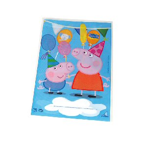 Peppa Pig Party 10 blue loot bags