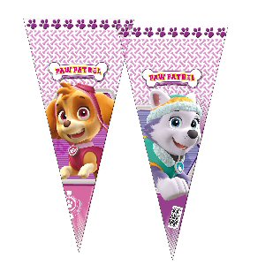 Pink Paw Patrol cone cello bags